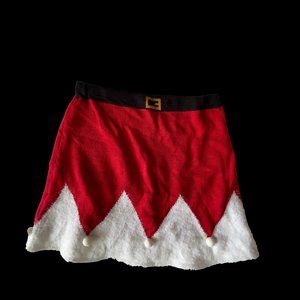 Planet Gold Juniors Santa Sweater Mini Sk Red